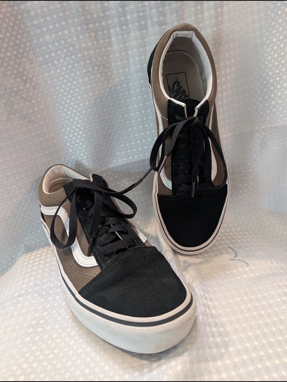 Vans Women’s Old Skool Lace-Up Sneakers - Black & Olive